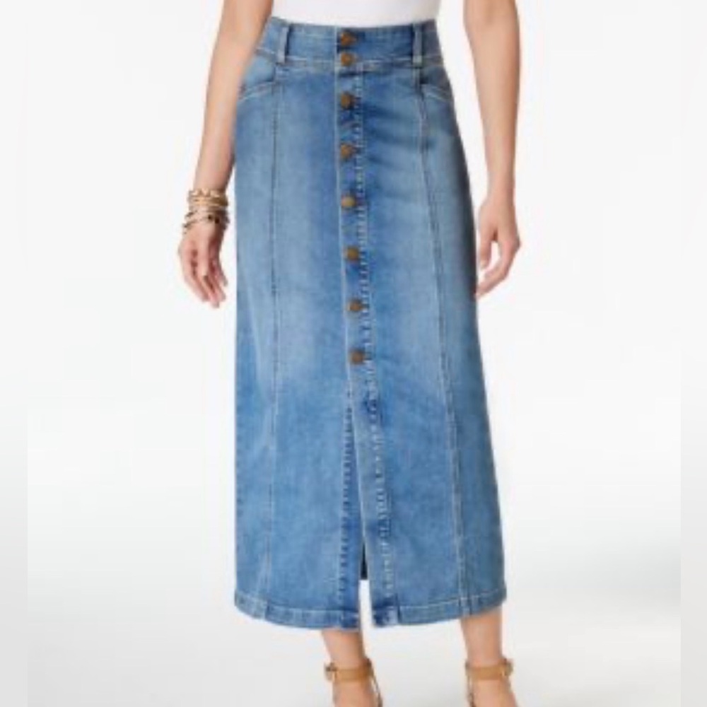 Juliette Long Jean Skirt